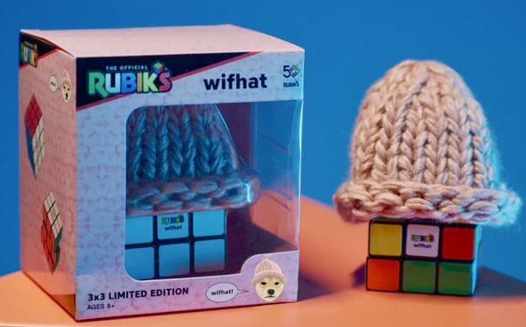 Rubik's cube with wifhat